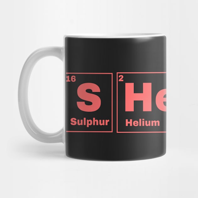 Sheesh Text Periodic Table Slogan Red by SwasRasaily